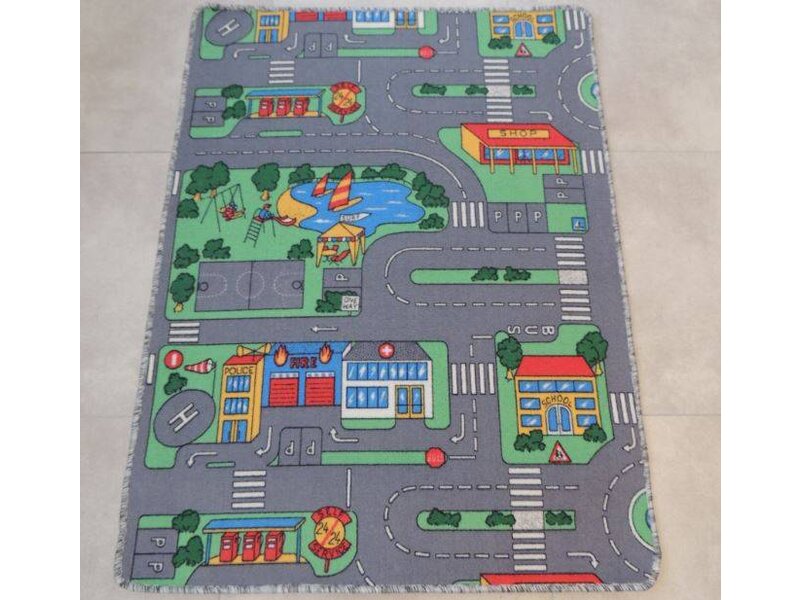 Speeltapijt stad 95x130cm