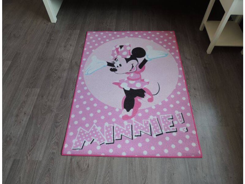 Tapijt meisjeskamer Minnie Mouse 95 x 133cm