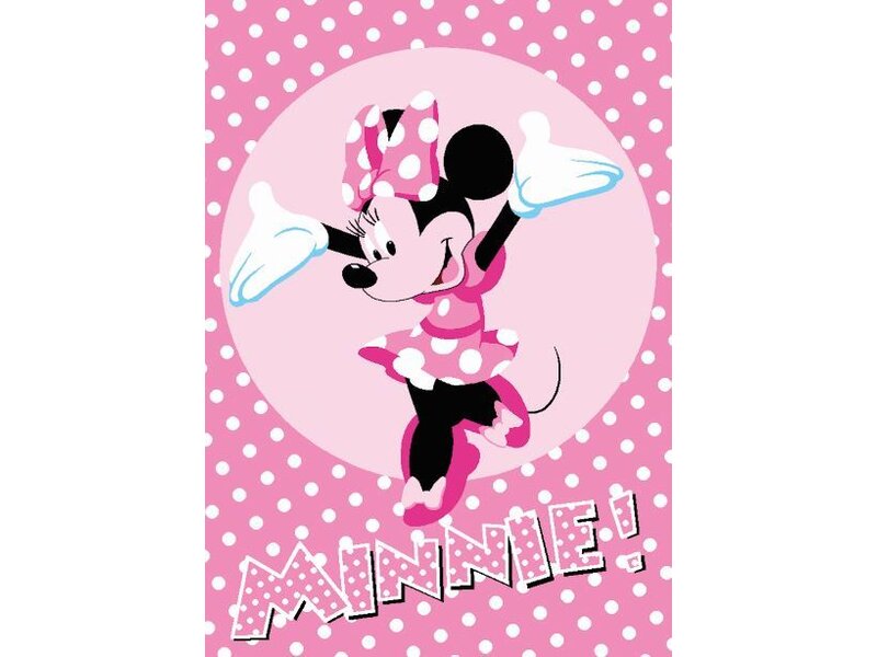 Tapijt meisjeskamer Minnie Mouse 95 x 133cm