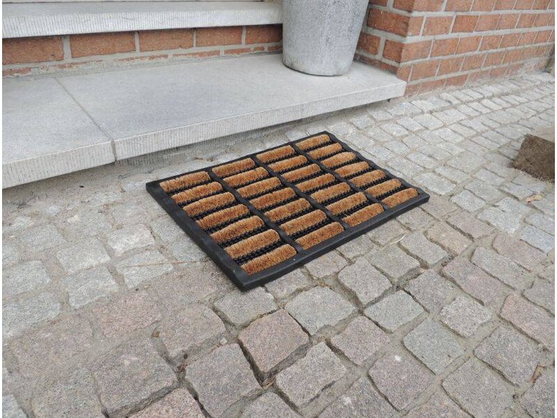 Buitenmat in rubber en kokos 40x60cm