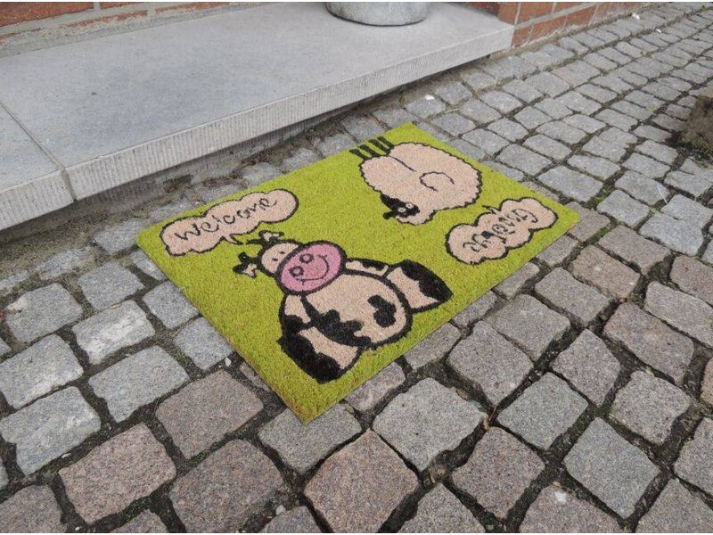 Kokosmat met print 40x60cm