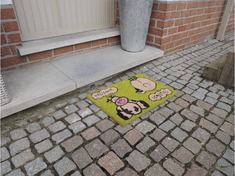 Kokosmat met print 40x60cm