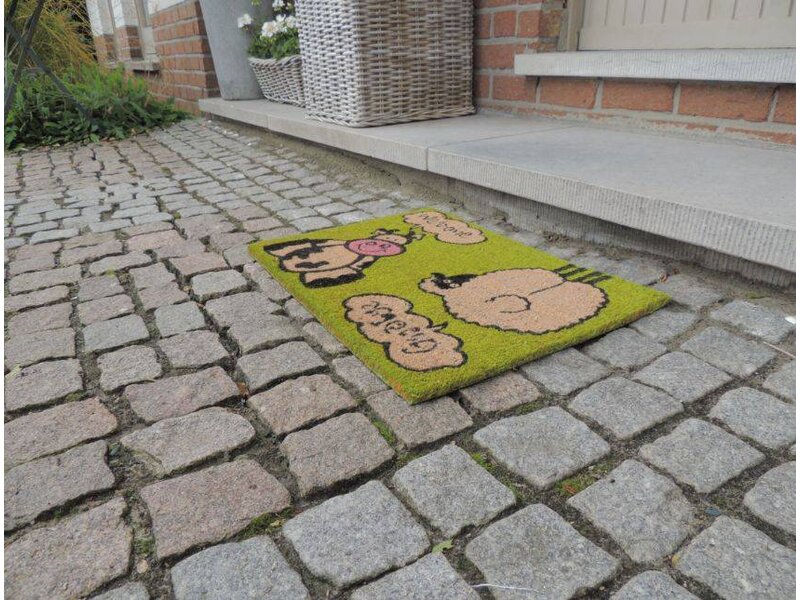 Kokosmat met print 40x60cm