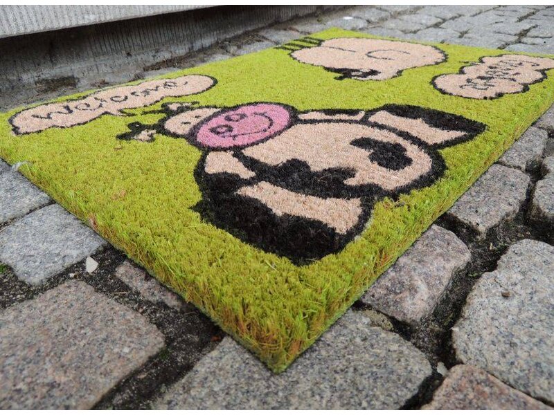 Kokosmat met print 40x60cm