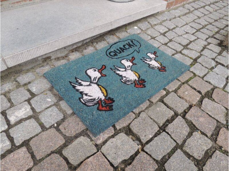 Kokosmat met leuke print 40x60cm