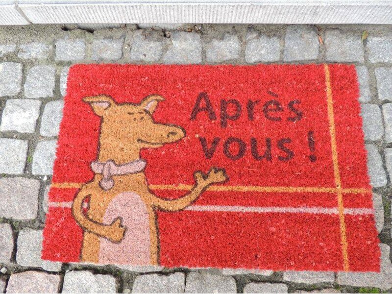 Kokosmat met print 40x60cm