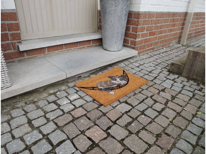 Goedkope kokosmat met print 40x60cm