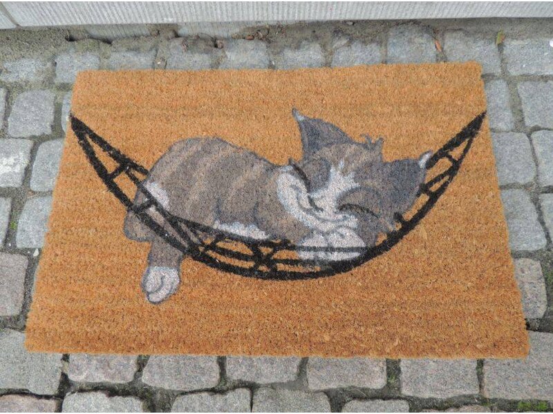 Goedkope kokosmat met print 40x60cm