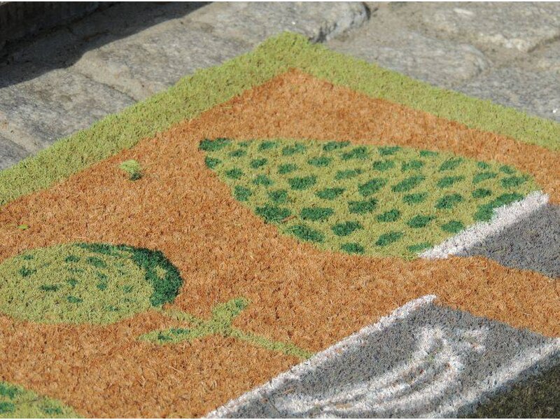 100% kokosmat handbedrukt 40x60cm