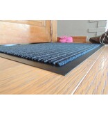 Deurmat voor binnen blauw 60x80