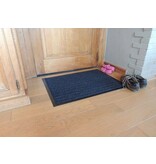 Deurmat voor binnen blauw 60x80