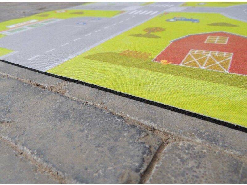 Speelmat met rubberen onderkant voor buiten 95x120 of 130x190