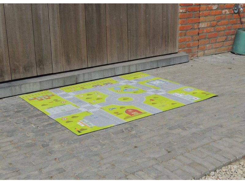 Speelmat met rubberen onderkant voor buiten 95x120 of 130x190