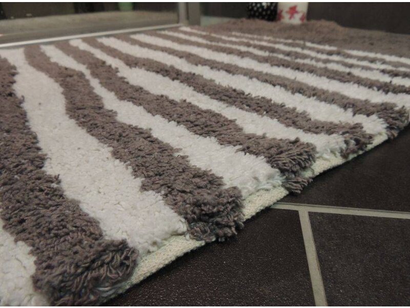 Mooie badkamermat Grijs met Wit 60x60 of 60x90