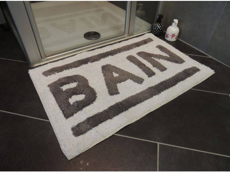 Witte badmat 50x80