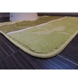 Groene badmat met antislip onderkant
