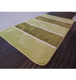 Groene badmat met antislip onderkant