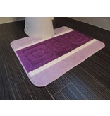 Mooie badmattenset Lila Met antislip onderkant