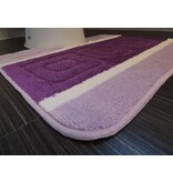 Mooie badmattenset Lila Met antislip onderkant