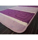 Mooie badmattenset Lila Met antislip onderkant