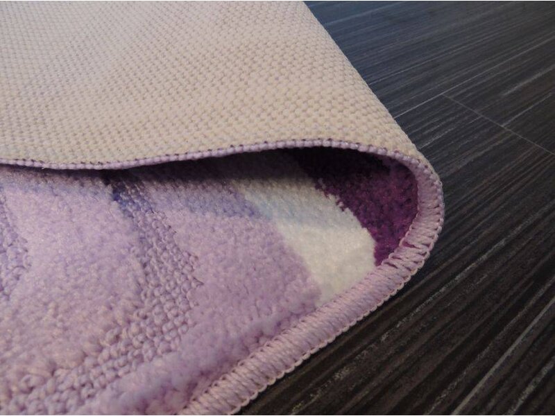 Mooie badmattenset Lila Met antislip onderkant