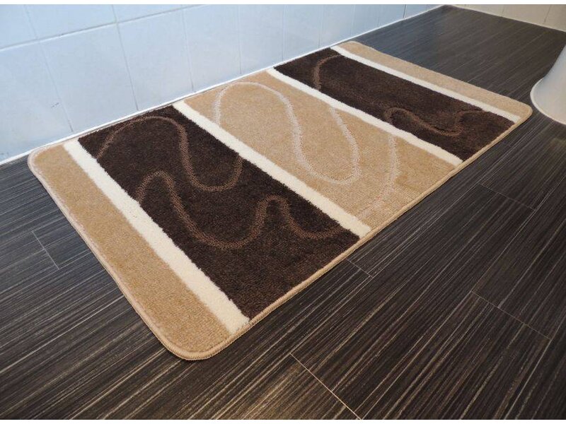 Mooie bruine antislip badmatten