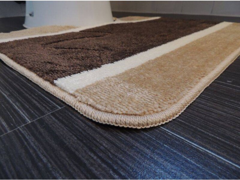 Mooie bruine antislip badmatten