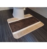 Mooie bruine antislip badmatten
