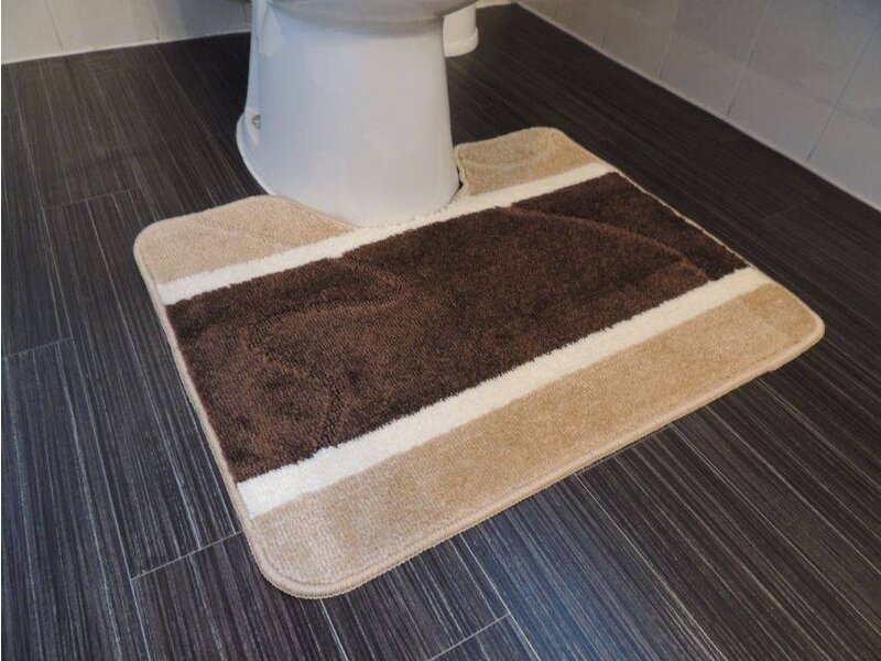Mooie bruine antislip badmatten