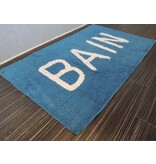 Blauw badtapijt 50x80cm