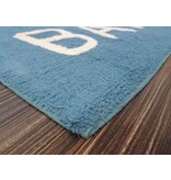 Blauw badtapijt 50x80cm