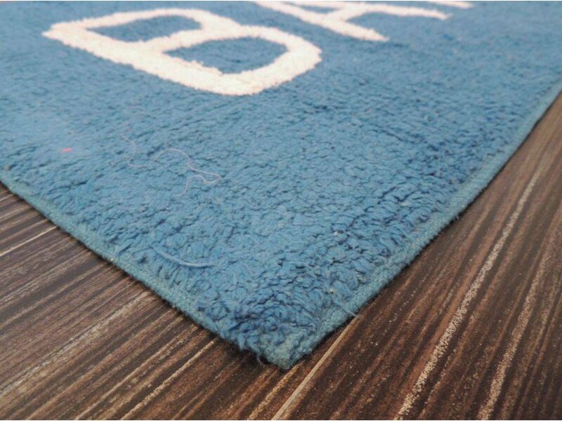 Blauw badtapijt 50x80cm