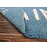 Blauw badtapijt 50x80cm