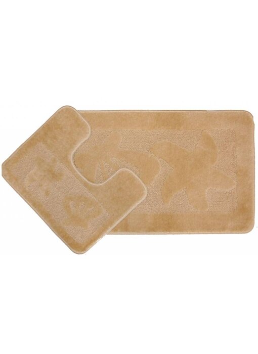 Beige badmat