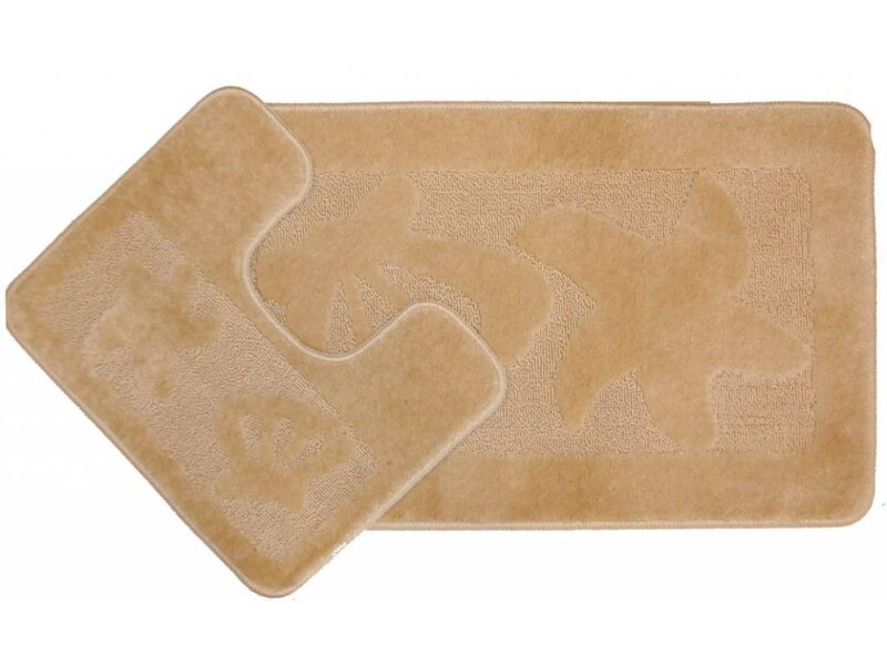 Voordelige badmatten Set van 50x80 + 40x50