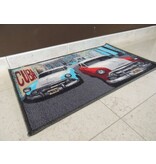 Auto's in straat Cuba 50x80cm
