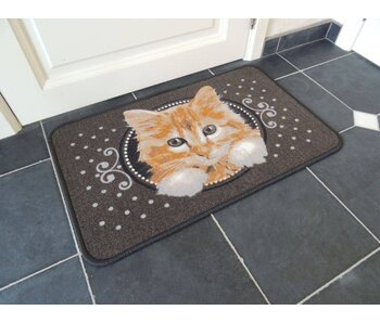 Deurmat met kat
