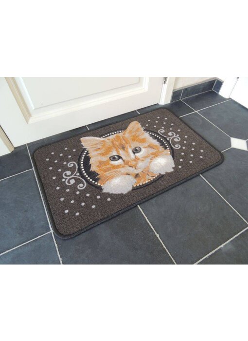 Deurmat met kat