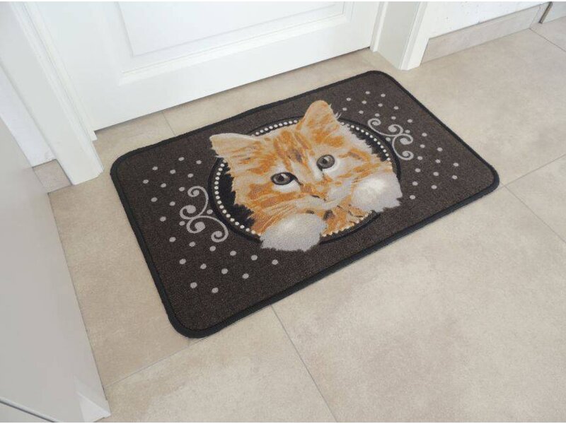 Deurmat afbeelding kat 50x80cm