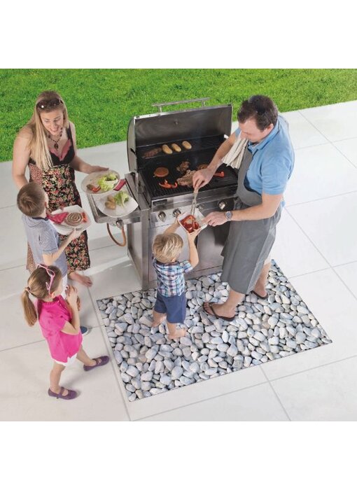 Barbecuemat voor terras