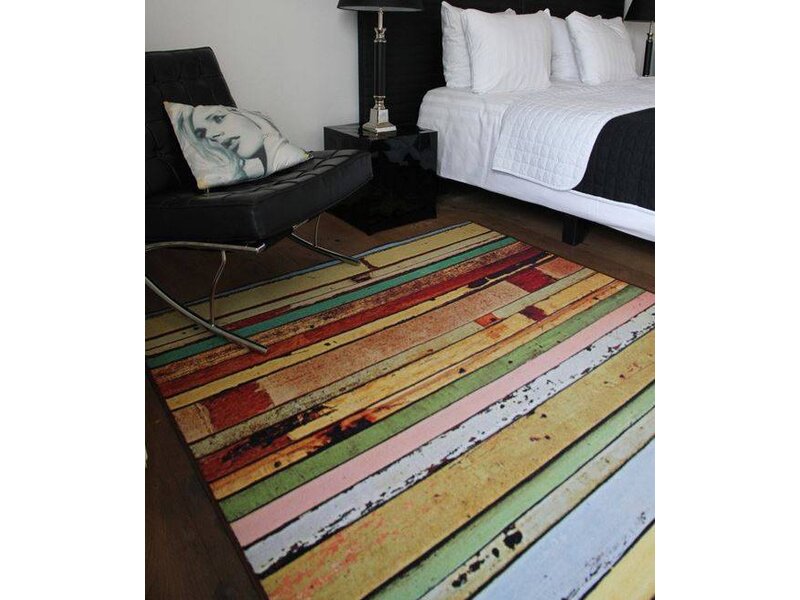 Stoer design tapijt met leuke print