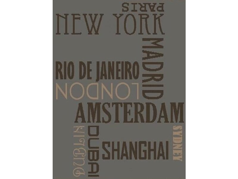 Modern tapijt New York binnen en buiten