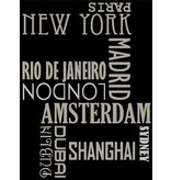 Modern tapijt New York binnen en buiten
