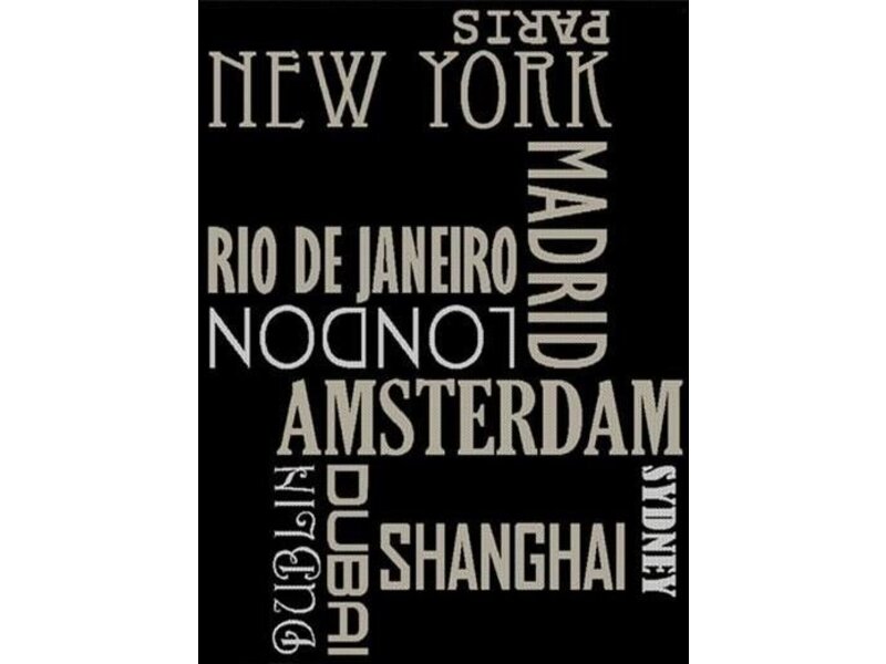 Modern tapijt New York binnen en buiten