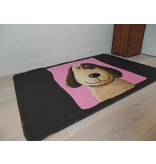 Met leuke tekening hond 80x120