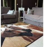 Groot tapijt met afbeelding paarden 160x220