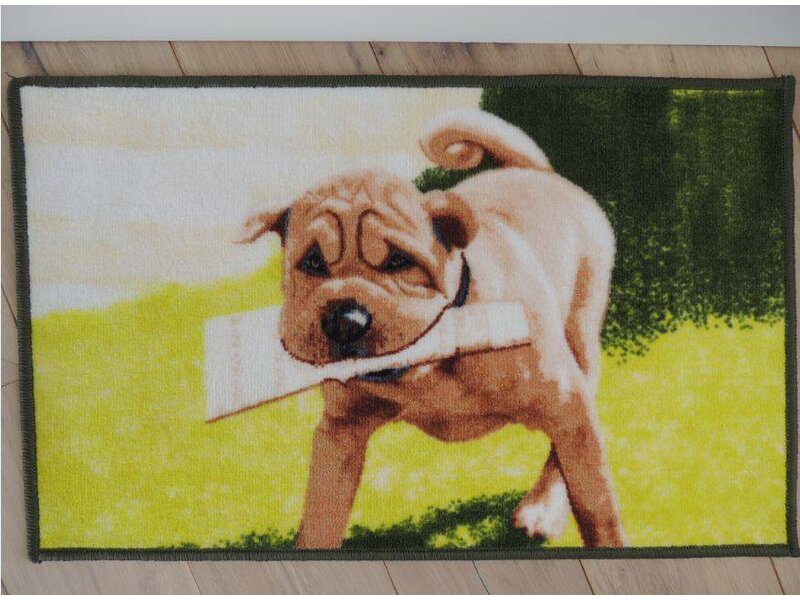 Vloerkleed afbeelding hond 50x80cm