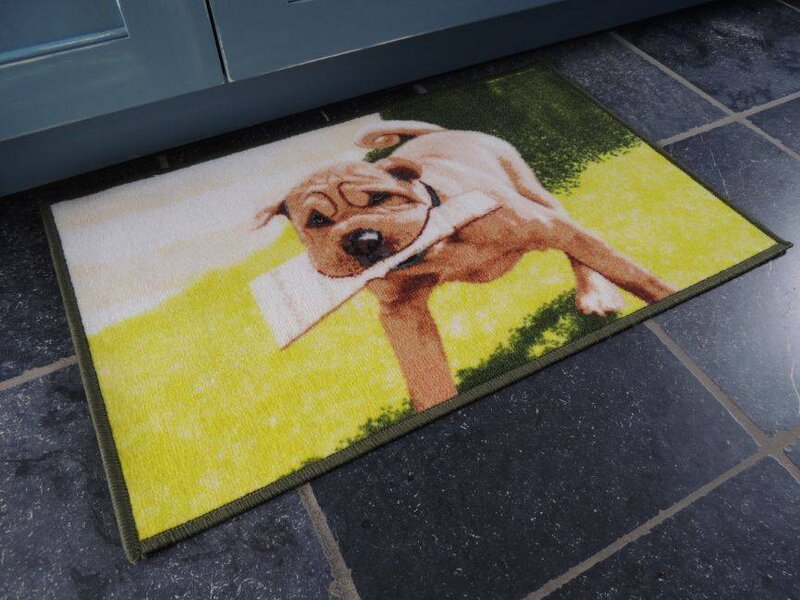 Vloerkleed afbeelding hond 50x80cm