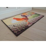 Tapijt met afbeelding haan Afmeting 50x80cm