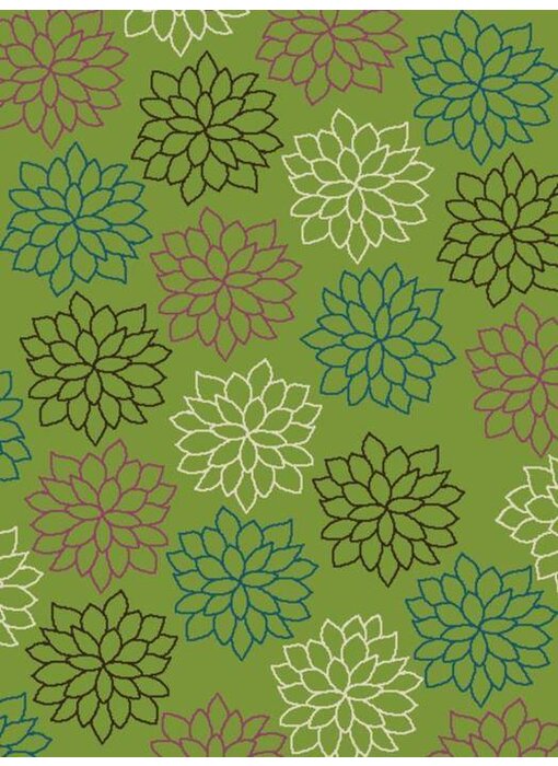 Modern groen tapijt